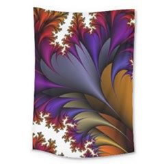 Flora Entwine Fractals Flowers Large Tapestry