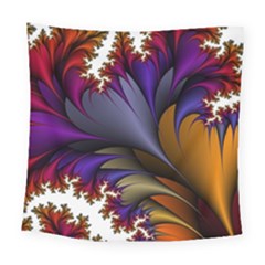 Flora Entwine Fractals Flowers Square Tapestry (Large)