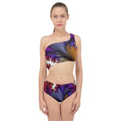 Flora Entwine Fractals Flowers Spliced Up Two Piece Swimsuit