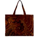 Copper Caramel Swirls Abstract Art Zipper Mini Tote Bag View1