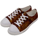 Copper Caramel Swirls Abstract Art Women s Low Top Canvas Sneakers View2