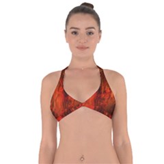 Fractal Abstract Background Physics Halter Neck Bikini Top