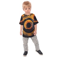 Fractal Mathematics Abstract Kids Raglan Tee