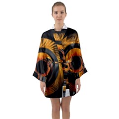 Fractal Mathematics Abstract Long Sleeve Kimono Robe