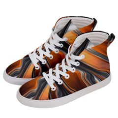 Fractal Structure Mathematics Women s Hi-top Skate Sneakers by Sapixe