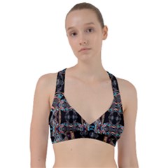 Fractal Math Design Backdrop Sweetheart Sports Bra by Sapixe