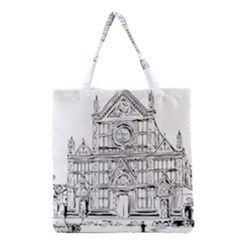 Line Art Architecture Church Italy Grocery Tote Bag