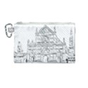 Line Art Architecture Church Italy Canvas Cosmetic Bag (Medium) View1