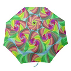 Seamless Pattern Twirl Spiral Folding Umbrellas by Sapixe