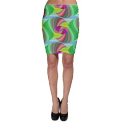 Seamless Pattern Twirl Spiral Bodycon Skirt by Sapixe