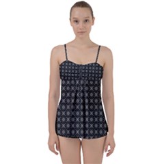 Kaleidoscope Seamless Pattern Babydoll Tankini Set