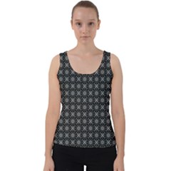 Kaleidoscope Seamless Pattern Velvet Tank Top