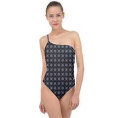 Kaleidoscope Seamless Pattern Classic One Shoulder Swimsuit