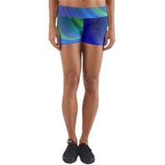 Space Design Abstract Sky Storm Yoga Shorts