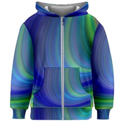 Space Design Abstract Sky Storm Kids Zipper Hoodie Without Drawstring