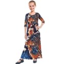 Wow Art Brave Vintage Style Kids  Quarter Sleeve Maxi Dress View1
