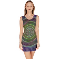 Spiral Fractal Digital Modern Bodycon Dress