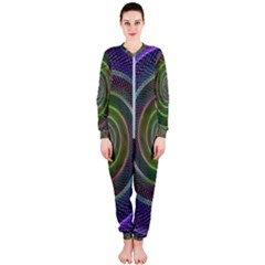 Spiral Fractal Digital Modern OnePiece Jumpsuit (Ladies) 