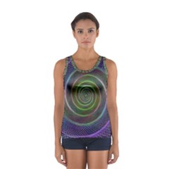 Spiral Fractal Digital Modern Sport Tank Top 