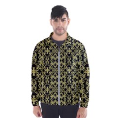 Golden Ornate Intricate Pattern Windbreaker (men) by dflcprints