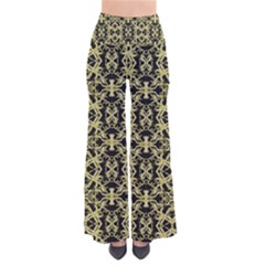 Golden Ornate Intricate Pattern So Vintage Palazzo Pants by dflcprints