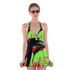 Quiet Place Halter Dress Swimsuit 