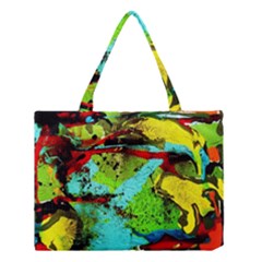 Yellow Dolphins   Blue Lagoon 6 Medium Tote Bag by bestdesignintheworld