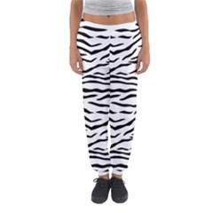 Black And White Tiger Stripes Women s Jogger Sweatpants by PodArtist