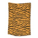 Orange and Black Tiger Stripes Small Tapestry View1