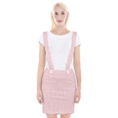 Elios Shirt Faces In White Outlines On Pale Pink Cmbyn Braces Suspender Skirt by PodArtist