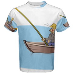 Fishing Fish Fisherman Boat Mare Men s Cotton Tee by Sapixe