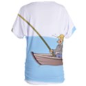 Fishing Fish Fisherman Boat Mare Women s Oversized Tee View2