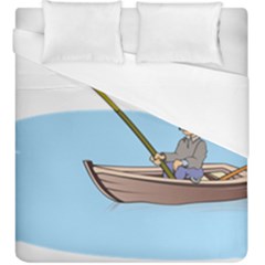 Fishing Fish Fisherman Boat Mare Duvet Cover (king Size) by Sapixe