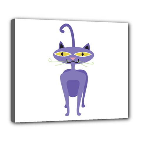 Cat Clipart Animal Cartoon Pet Deluxe Canvas 24  X 20   by Sapixe