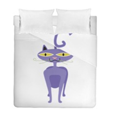 Cat Clipart Animal Cartoon Pet Duvet Cover Double Side (full/ Double Size) by Sapixe