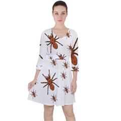 Nature Insect Natural Wildlife Ruffle Dress