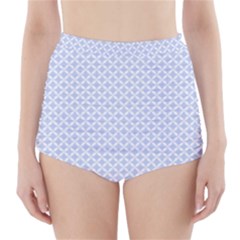 Alice Blue Hearts In An English Country Garden High-waisted Bikini Bottoms