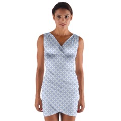 Alice Blue Hearts In An English Country Garden Wrap Front Bodycon Dress