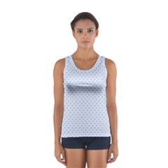 Alice Blue Hearts In An English Country Garden Sport Tank Top 