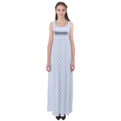 Alice Blue Hearts In An English Country Garden Empire Waist Maxi Dress