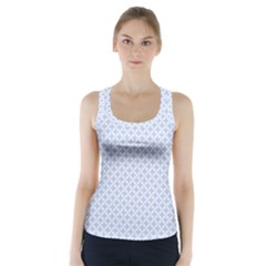 Alice Blue Hearts In An English Country Garden Racer Back Sports Top