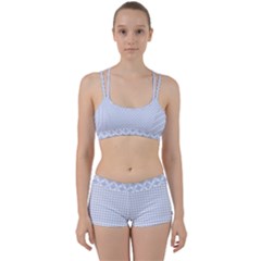 Alice Blue Hearts In An English Country Garden Women s Sports Set