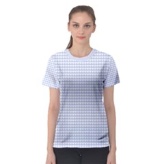 Alice Blue Hearts In An English Country Garden Women s Sport Mesh Tee