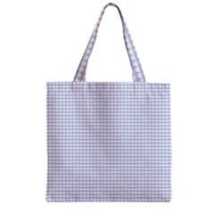 Alice Blue Hearts In An English Country Garden Zipper Grocery Tote Bag