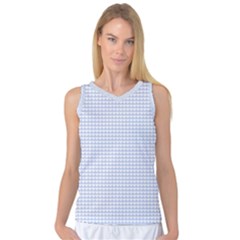 Alice Blue Hearts In An English Country Garden Women s Basketball Tank Top