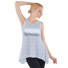 Alice Blue Hearts In An English Country Garden Side Drop Tank Tunic