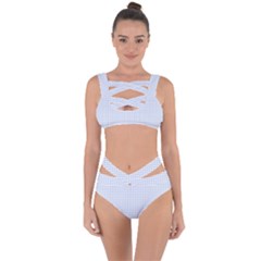 Alice Blue Hearts In An English Country Garden Bandaged Up Bikini Set 