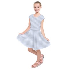 Alice Blue Hearts In An English Country Garden Kids  Short Sleeve Dress