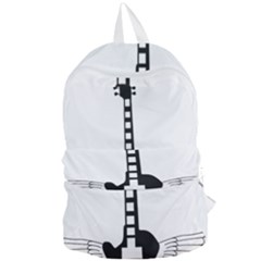 Guitar Abstract Wings Silhouette Foldable Lightweight Backpack