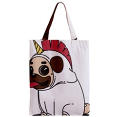Pug Unicorn Dog Animal Puppy Zipper Classic Tote Bag by Sapixe